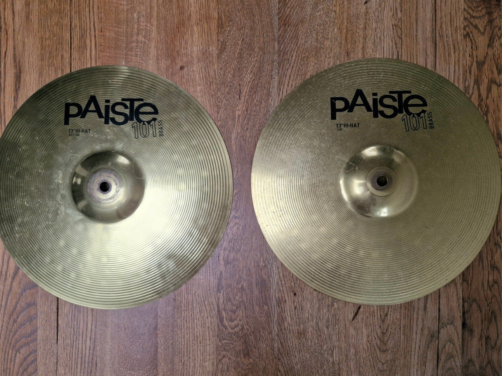 Paiste 101 13' Hi-Hats, Muziek en Instrumenten, Ophalen of Verzenden, Gebruikt