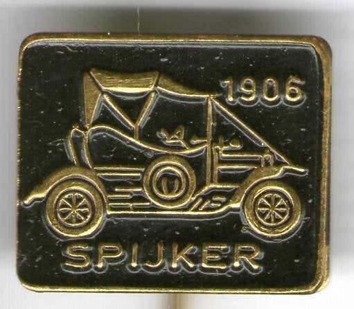 Spijker 1906 zwart op koper oldtimer auto speldje ( D_037), Ophalen of Verzenden, Zo goed als nieuw, Transport, Speldje of Pin