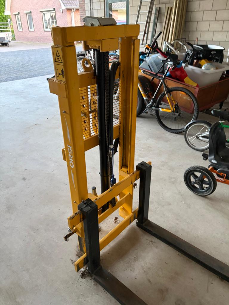 ORSI hefmast voor minitractor, Ophalen, Gebruikt