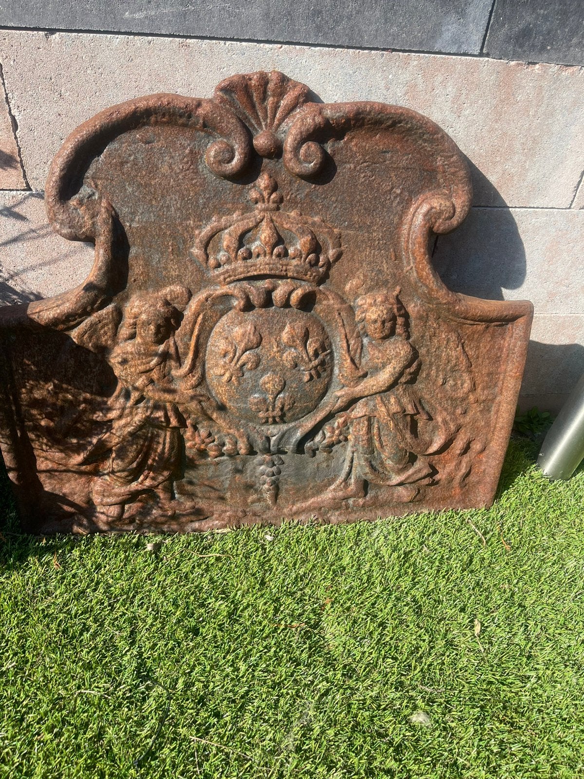 Antieke haardplaat, Ophalen