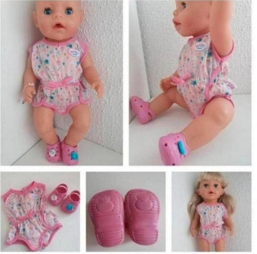 Baby Born kleertjes Romper met Schoentjes Babyborn.Excl.pop, Ophalen of Verzenden, Zo goed als nieuw, Babypop