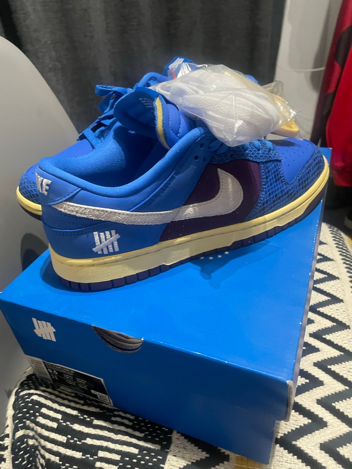 Nike Dunk Low x UNDEFEATED 5 On It Blue, Kleding | Heren, Schoenen, Ophalen, Nieuw, Blauw, Sneakers of Gympen