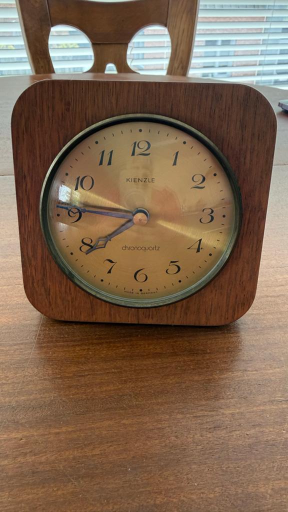 Vintage Kienzle Chronoquartz Tafelklok - Made in Germany, Ophalen of Verzenden