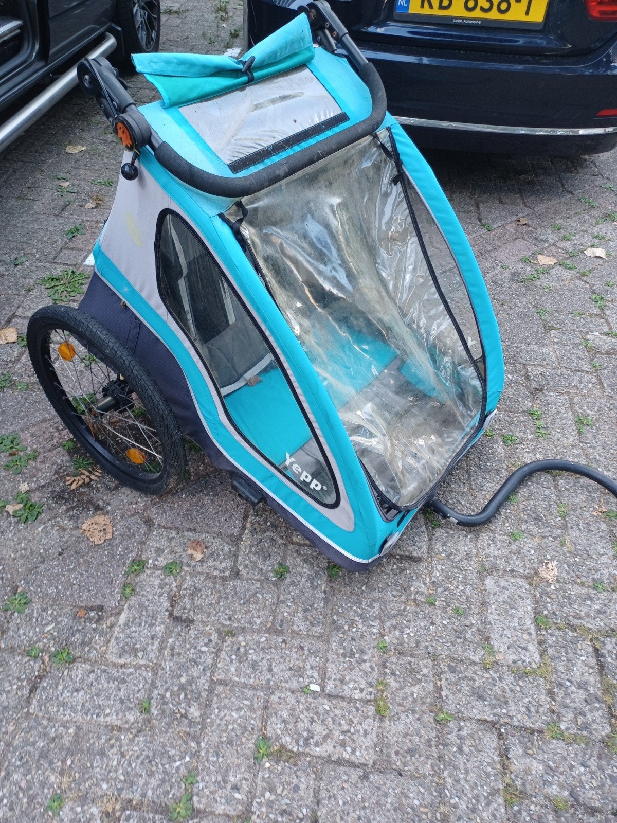 Yepp Kinderfietskar - Comfortabel en Veilig, Ophalen, Gebruikt, Yepp, Opvouwbaar