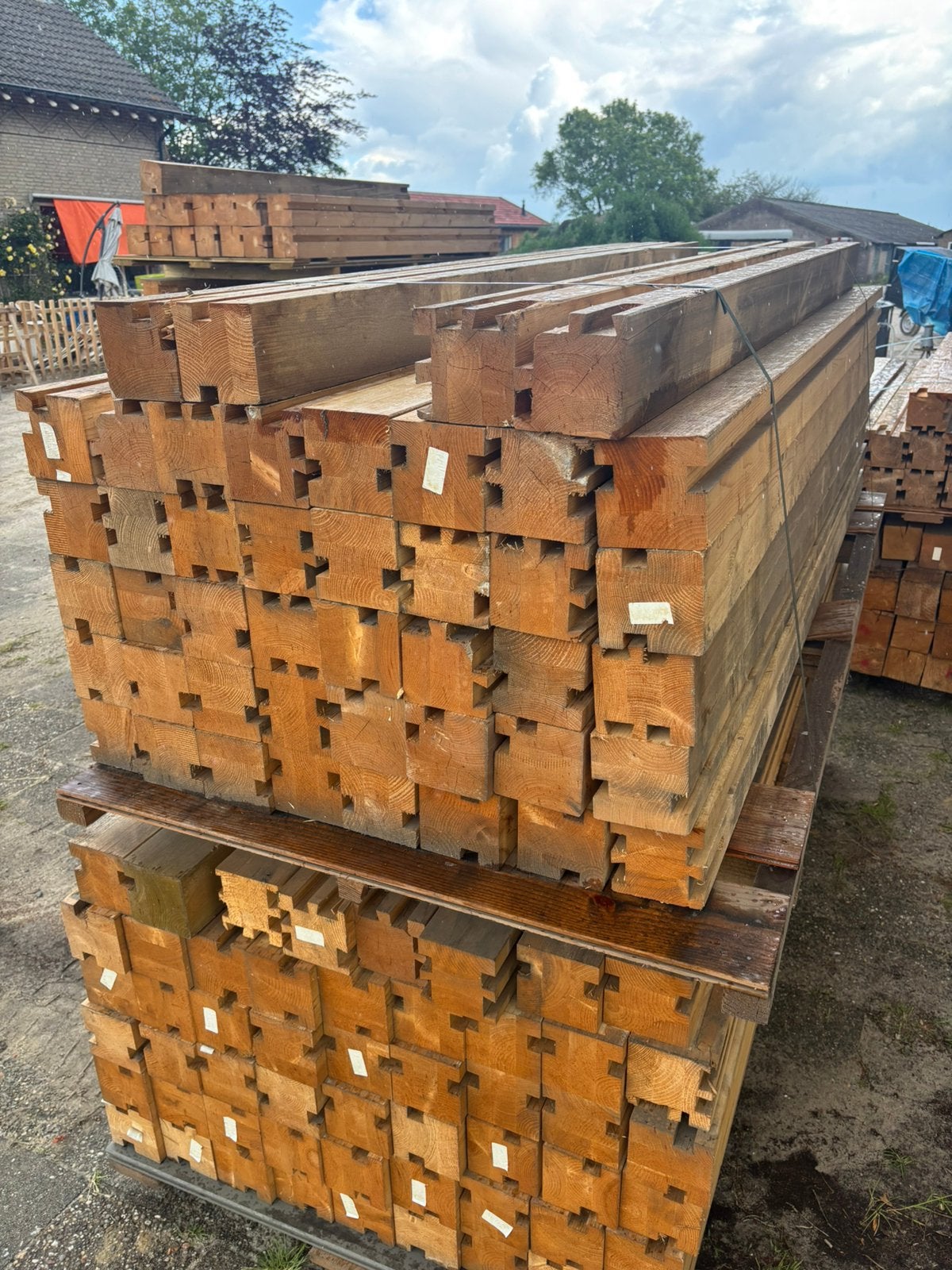 Douglas/vuren balken/palen te koop! Vanaf € 4,-, Ophalen, Zo goed als nieuw, 180 tot 250 cm, Balken
