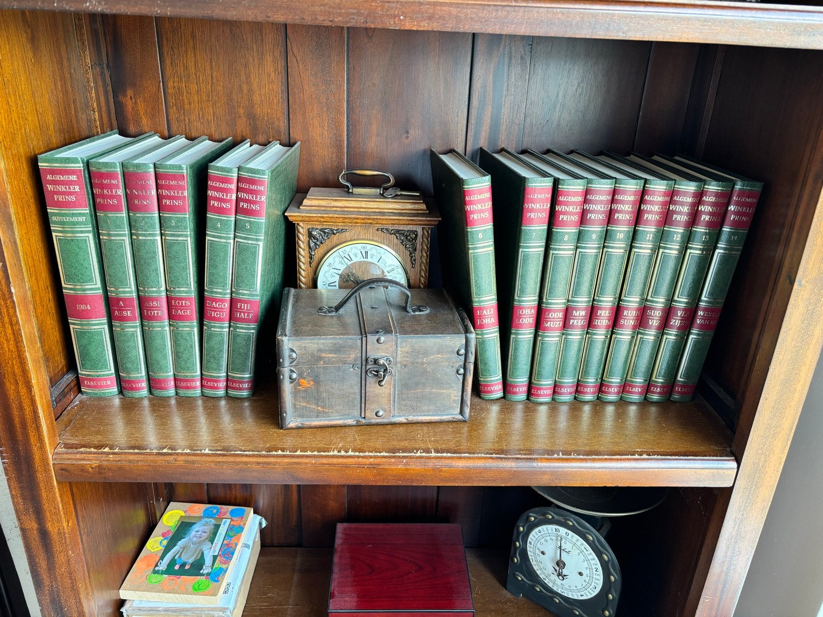 Complete set Winkler Prins Encyclopedie (groen), Ophalen