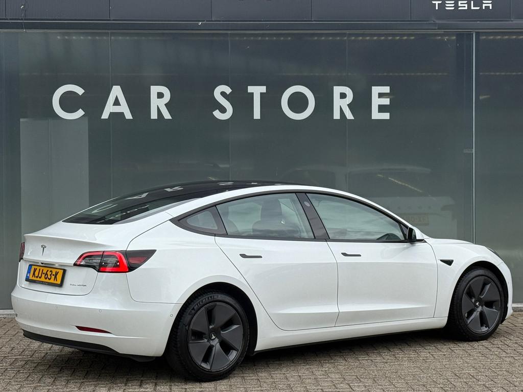 Tesla MODEL 3 Long Range AWD 75 kWh FACELIFT WARMTEPOMP, Auto's, Tesla, Automaat, Gebruikt, Zwart, Wit