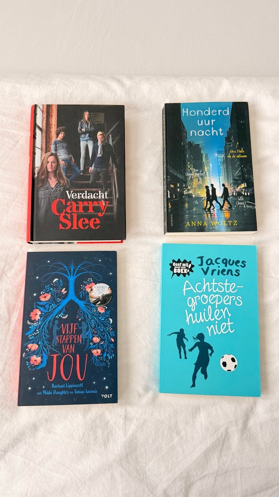 Jeugdboeken set: Carry Slee, Anna Woltz, Jacques Vriens, Boeken, Ophalen of Verzenden, Gelezen, Fictie