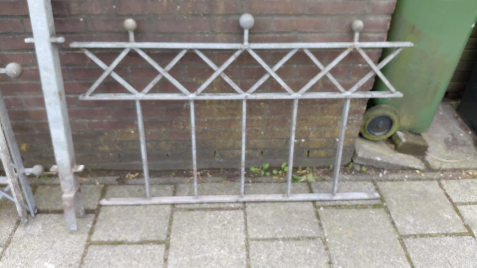 Gegalvaniseerd hekwerk - (3.80m), Tuin en Terras, Ophalen, Gebruikt