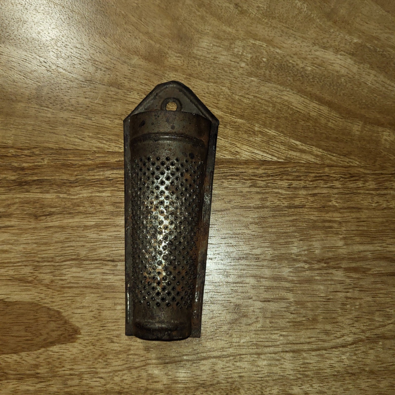 Antieke nootmuskaatrasp - Vintage keuken gereedschap, Antiek en Kunst, Ophalen of Verzenden