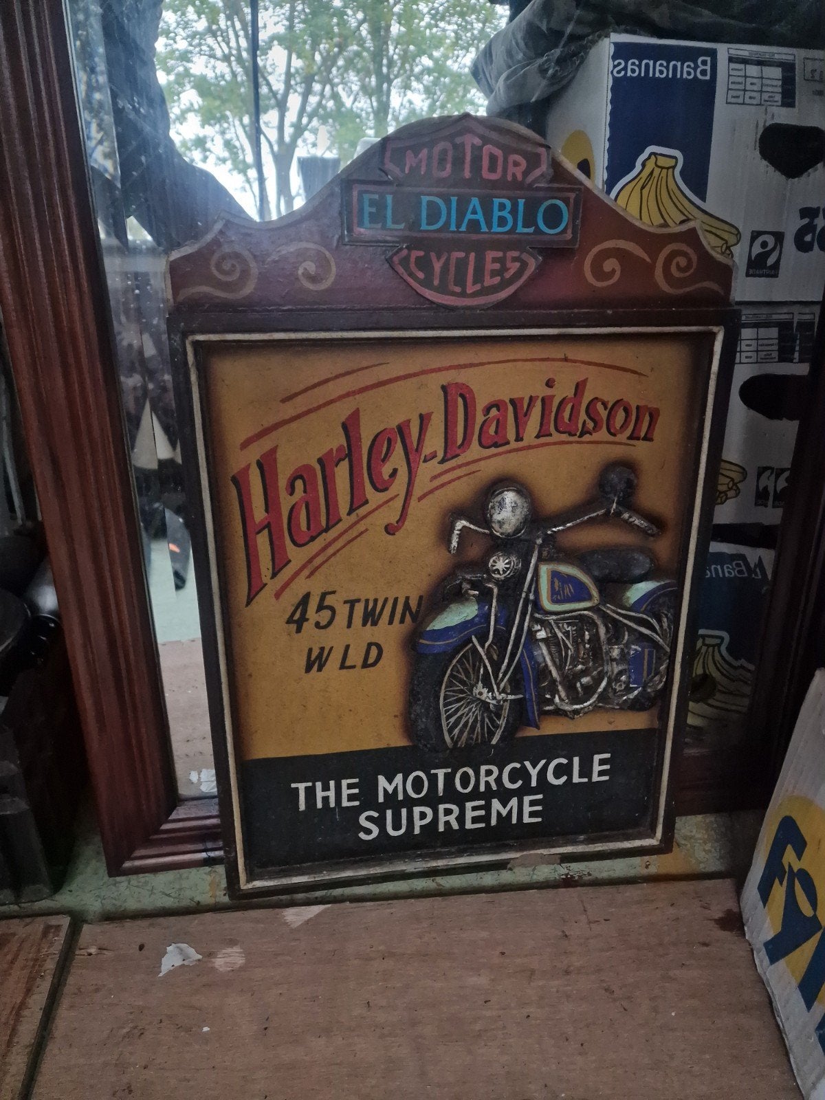 Harley Wandbord: Mancave 3D afbeelding 65 nu 40, Verzamelen, Ophalen of Verzenden, Gebruikt, Overige typen