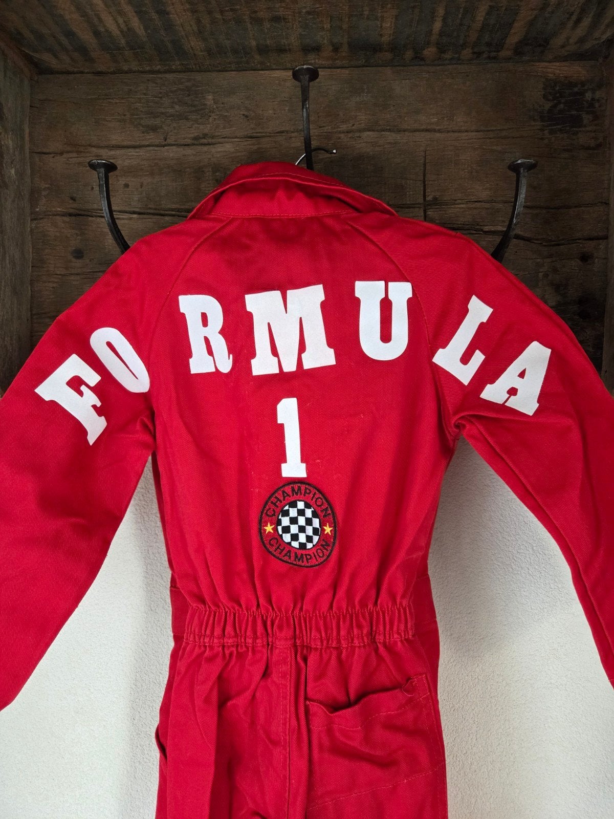Rood Formule 1 Race Overall voor Kinderen 104, Ophalen, Gebruikt, Onbekend, Jongen