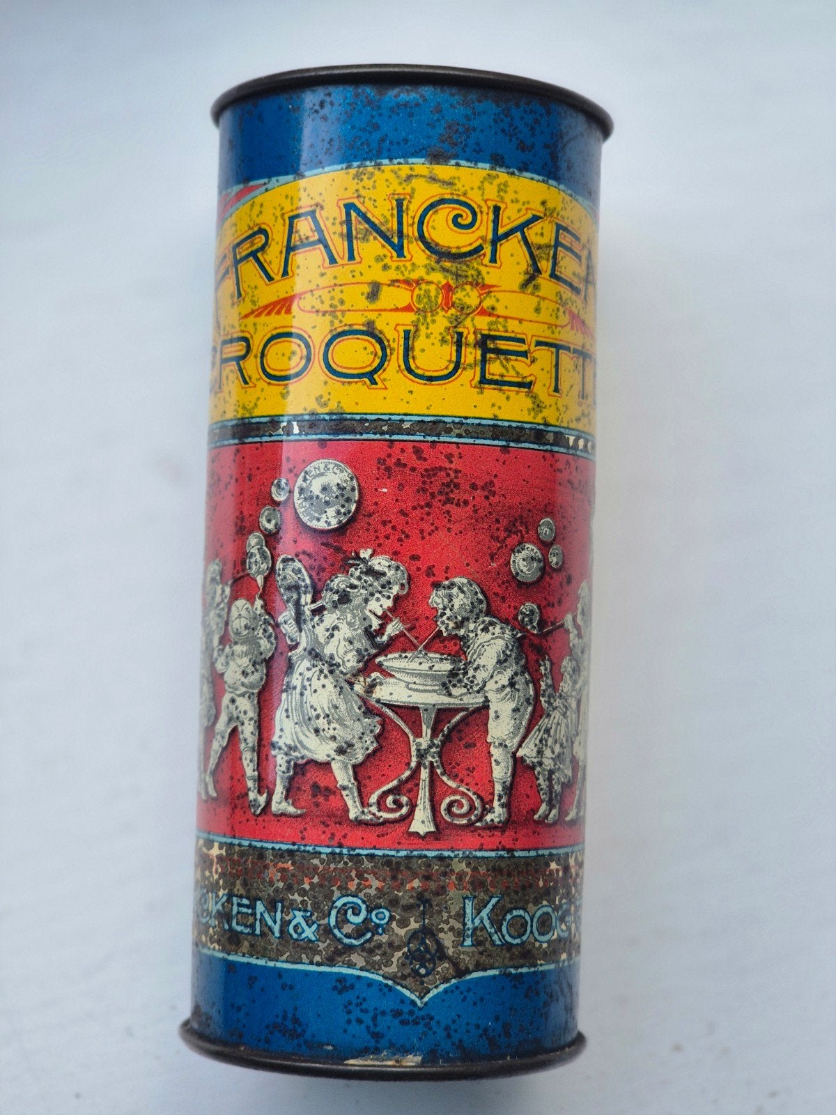 Francken chocolade croquetten blik Koog aan de Zaan, Ophalen of Verzenden, Gebruikt, Overige