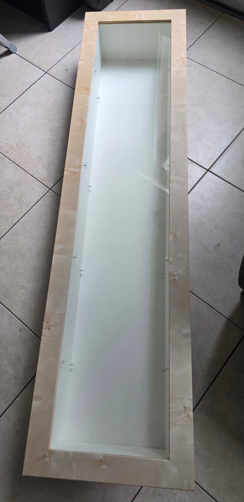 2 IKEA Bertby vitrinekasten met 6 glasplaatjes, Ophalen, Met plank(en), Minder dan 50 cm, Gebruikt