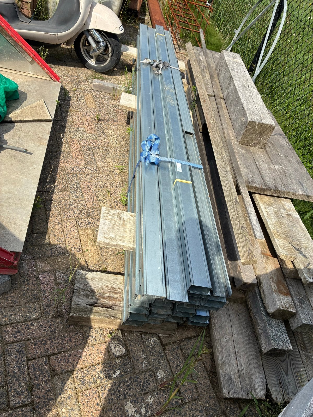 C75L Metalstud wandprofiel, lengte 3000 mm, Doe-het-zelf en Verbouw, Hout en Planken, Gebruikt, Minder dan 25 mm, Overige typen