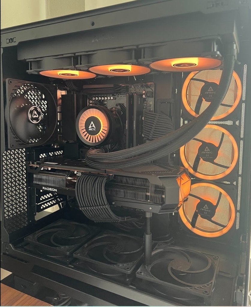 High-End Gaming PC | Ryzen 9 7900 | RX 9070 XT | 32GB DDR5, Ophalen, 32 GB, Zelf gebouwde pc, Zo goed als nieuw