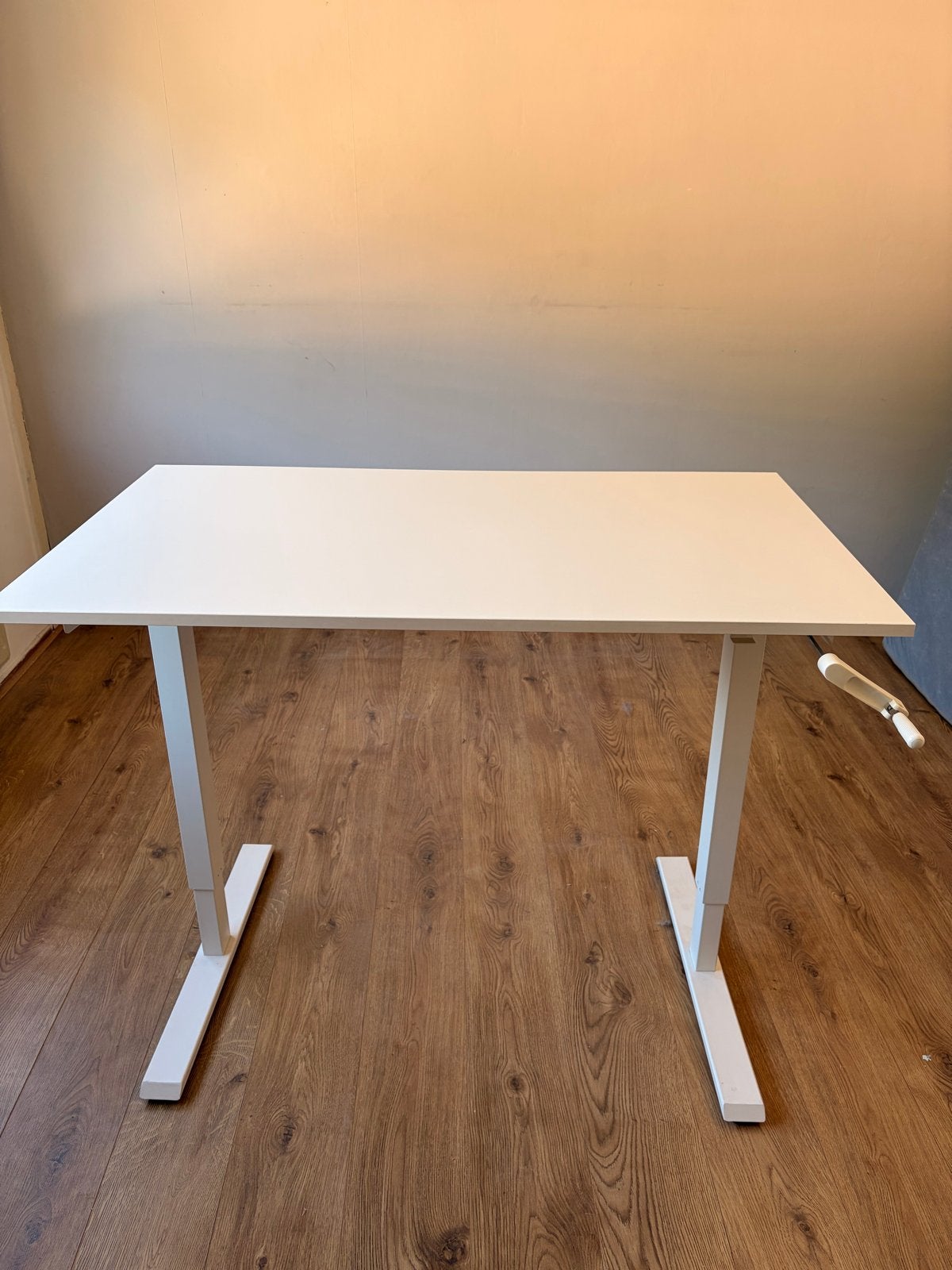 Zit/sta bureau handmatig, Huis en Inrichting, Bureaus, Ophalen, Zit-sta bureau, 120 cm, Hout