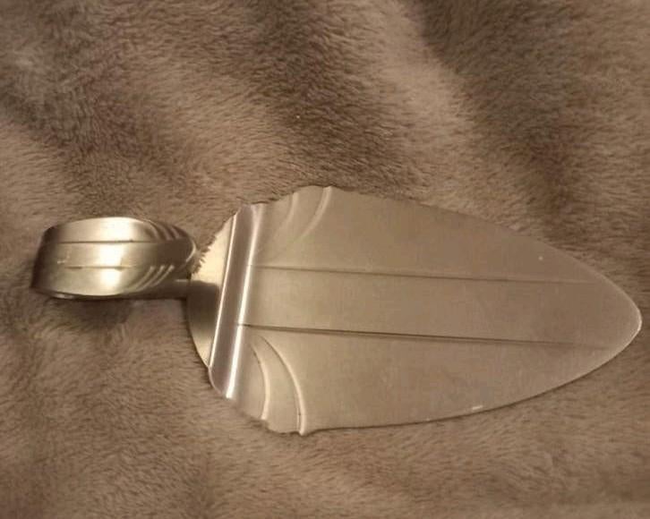 Gero Zilmeta edelstaal  visgraat 581 taartschep, Antiek en Kunst, Antiek | Bestek, Ophalen of Verzenden