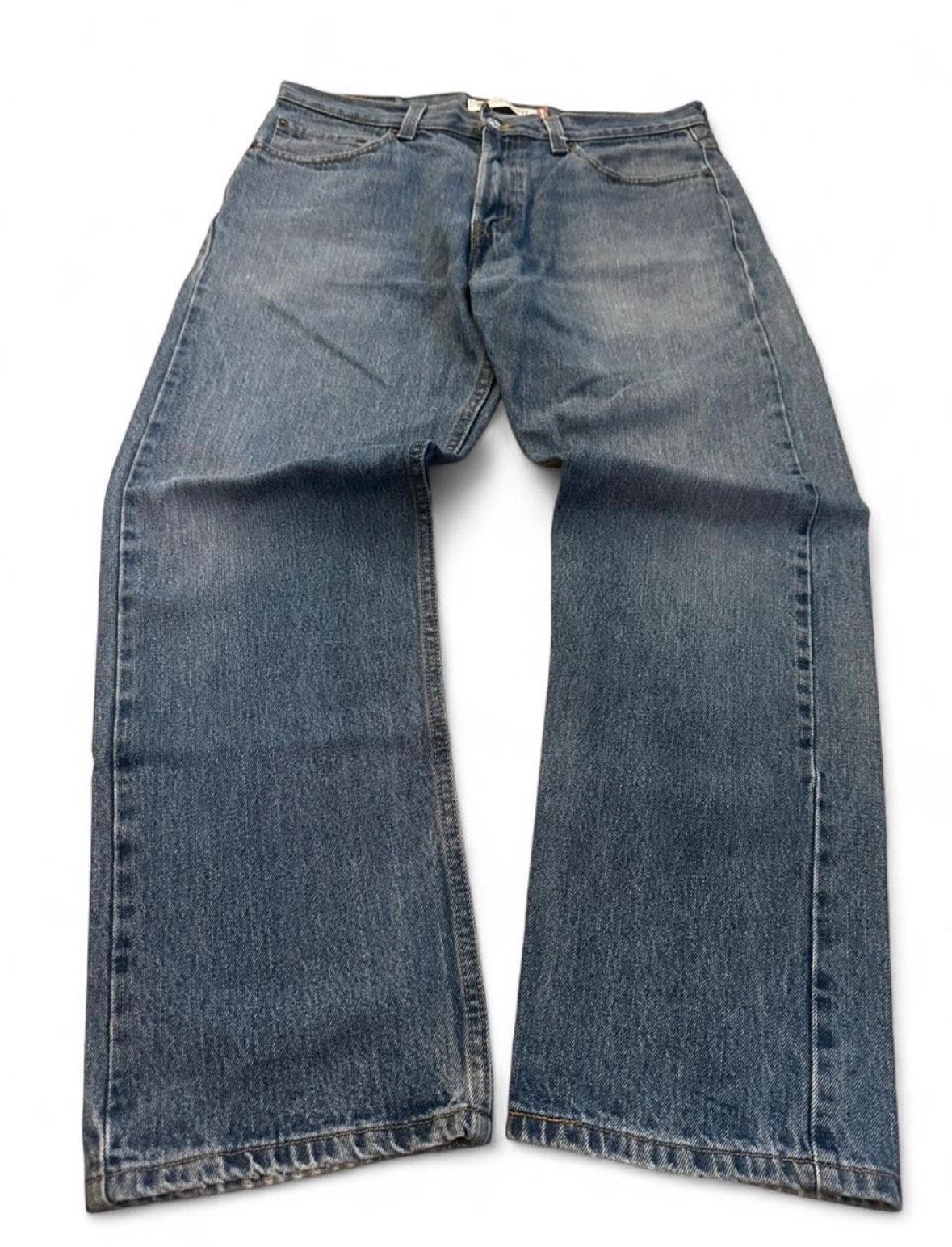 Levi's 505 Regular Fit Jeans W34 L30 - Vintage Denim, Ophalen of Verzenden, Gedragen, Blauw, W33 - W34 (confectie 48/50)