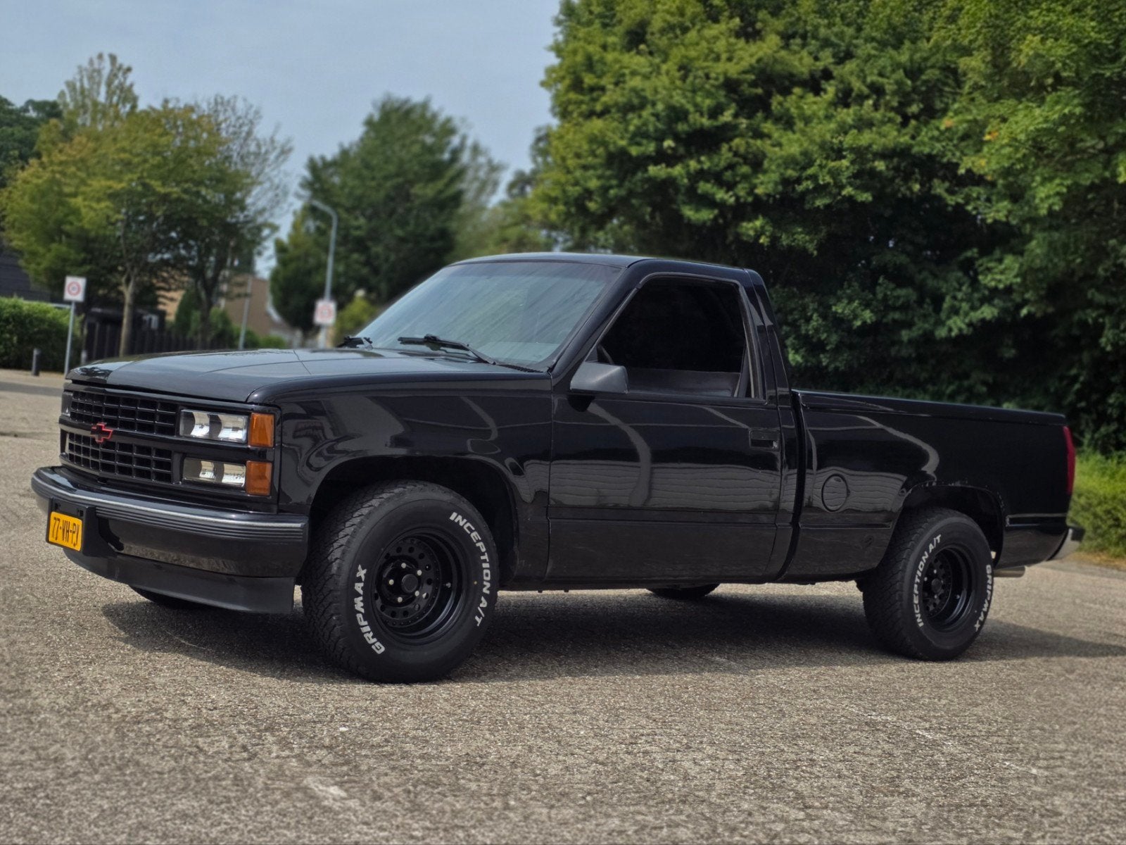 Chevrolet Silverado c1500 1988 pick up truck, Auto's, Automaat, 8 cilinders, Chevrolet, Zwart
