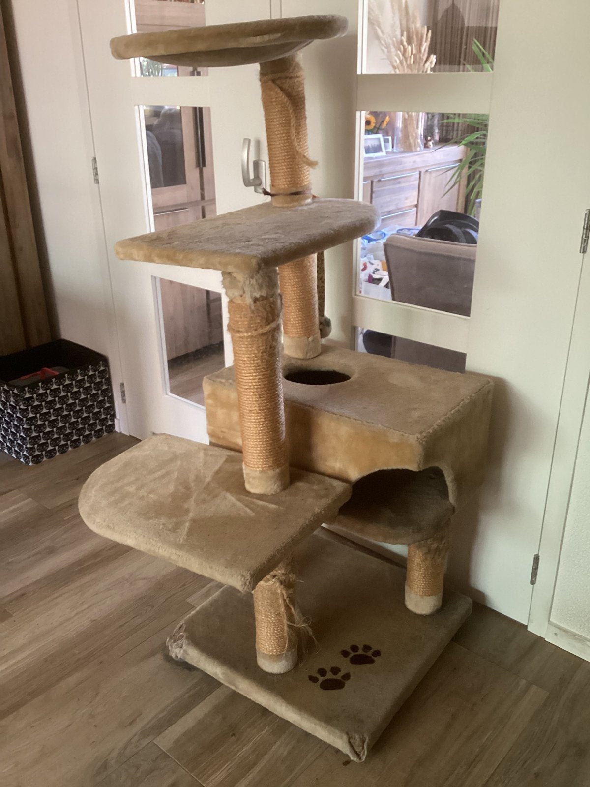 Grote kattenkrabpaal / meubel, Ophalen, Gebruikt, Krabpaal