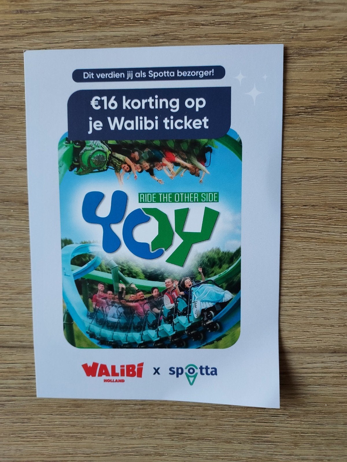 Kortingcodes Walibi 16 euro korting pp, Drie personen of meer, Kortingskaart