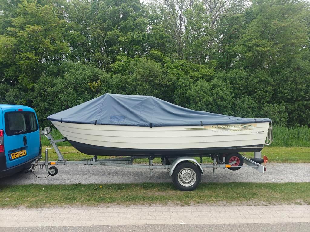 Complete Crescent Elektrische Consoleboot met Kanteltrailer, Watersport en Boten, 4 m, Elektrische start, Elektrisch, 6 pk