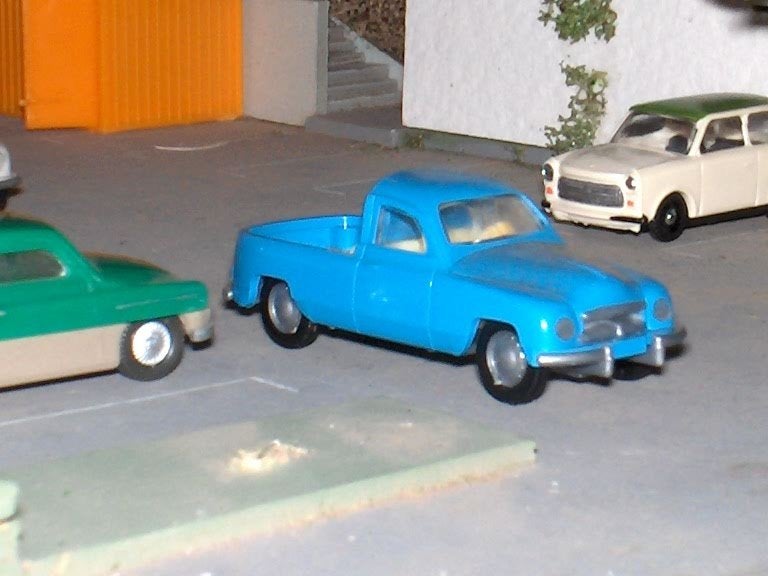 1952 Skoda 1200 / 1201 Pick-Up - Igra blauw, Ophalen of Verzenden, Nieuw, Auto, Rietze