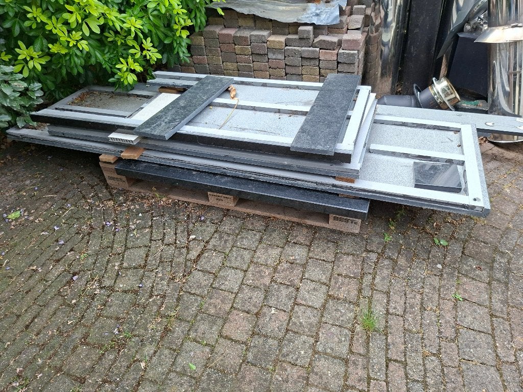 Zwart granieten keukenbladen, Huis en Inrichting, Ophalen, Zwart, 50 tot 100 cm, Zo goed als nieuw