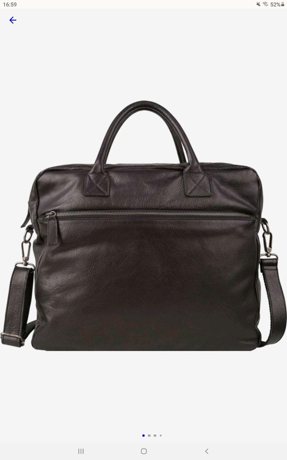 Foto 7 van Nieuwe zwarte leren Cowboysbag