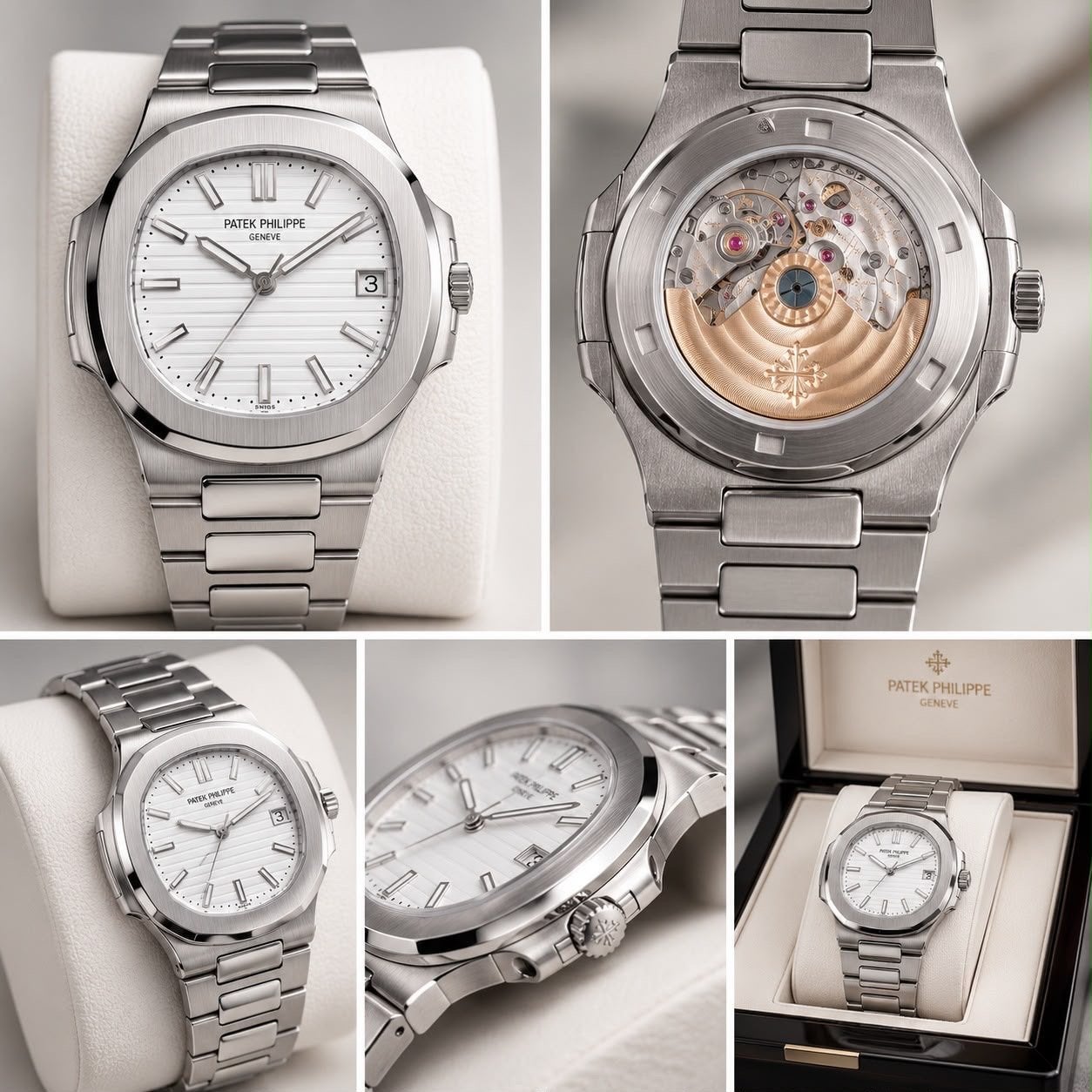 Patek Philippe Nautilus 5711/1A-010 Stalen Horloge, Sieraden, Tassen en Uiterlijk, Overige merken, Staal, Polshorloge, Ophalen of Verzenden