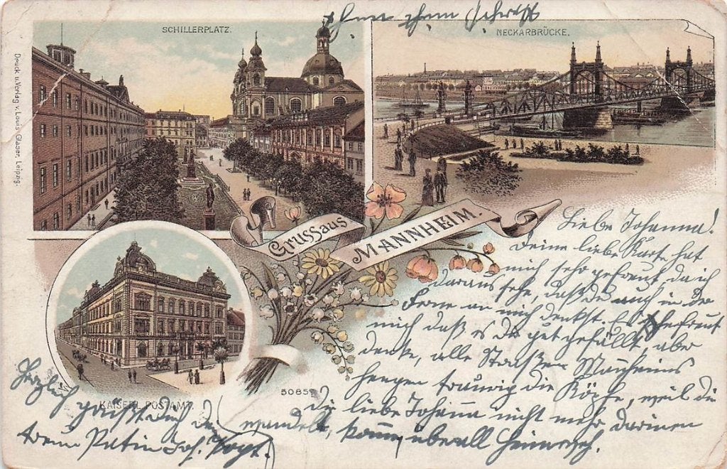 702-352-027 Mannheim, Verzenden, Voor 1920, Duitsland