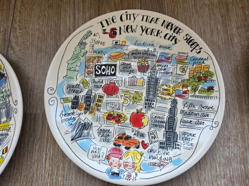 Ontbijtbord New York - Blond Amsterdam- als nieuw!, Huis en Inrichting, Keuken | Servies, Blond Amsterdam, Ophalen of Verzenden