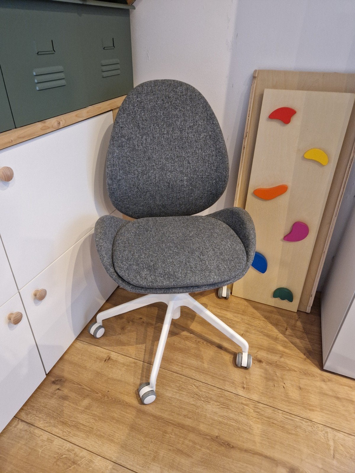 Ikea bureaustoel - Grijs, Ophalen, Gebruikt, Grijs, Bureaustoel