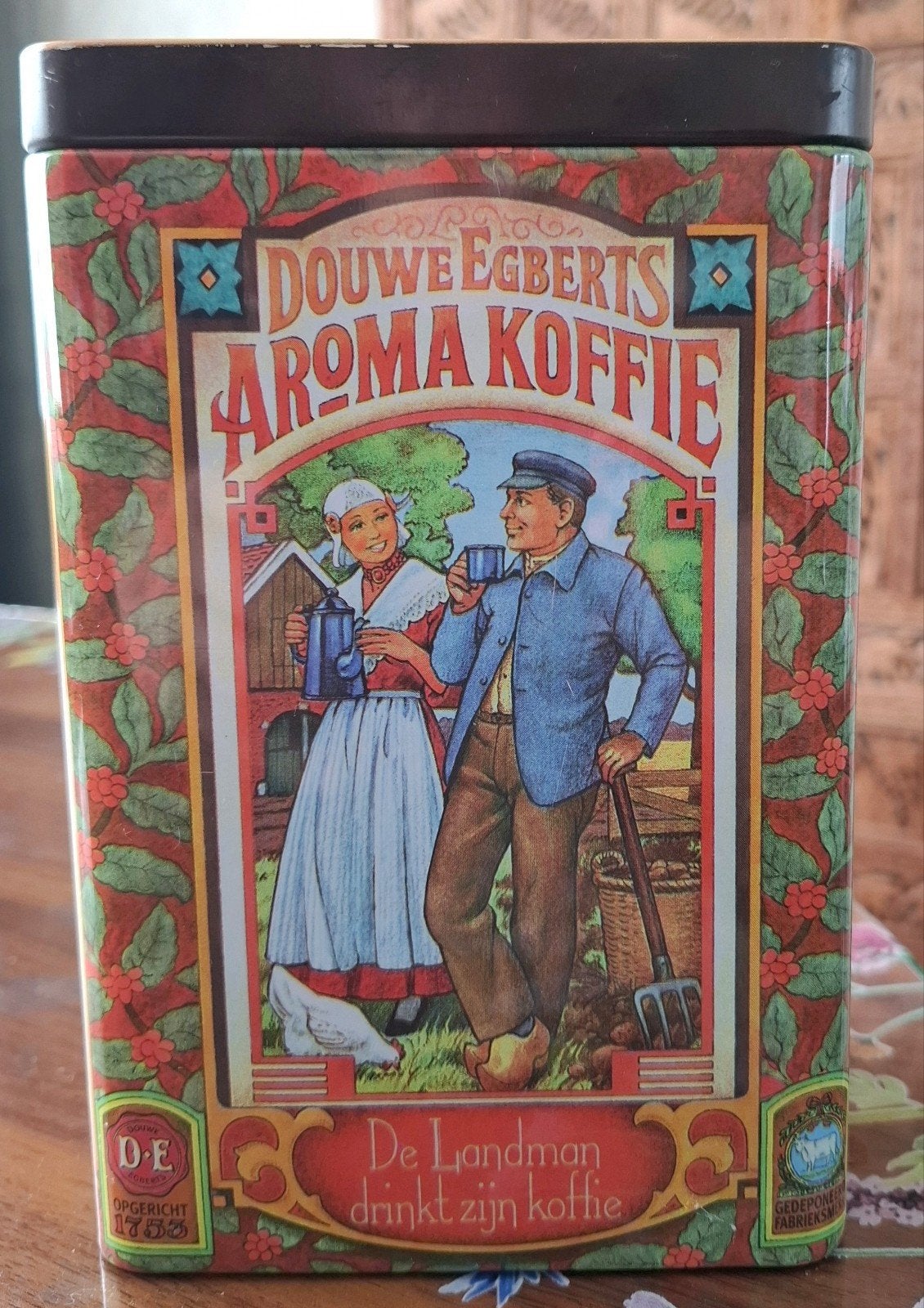 Vintage Douwe Egberts Aroma Koffie Bewaarbus, Ophalen of Verzenden, Gebruikt, Koffie, Douwe Egberts