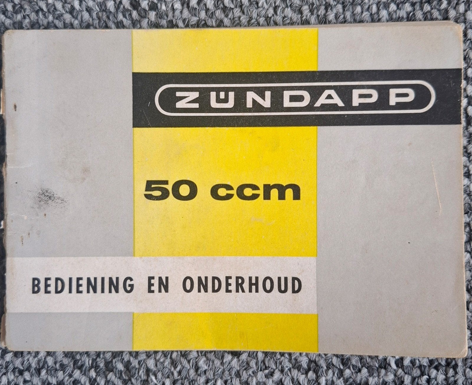 Zundapp 50 ccm Bediening en Onderhoud Boekje Vintage, Ophalen of Verzenden