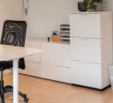 Bureaukasten, Ophalen, Met lades, Gebruikt, Schoolbureau