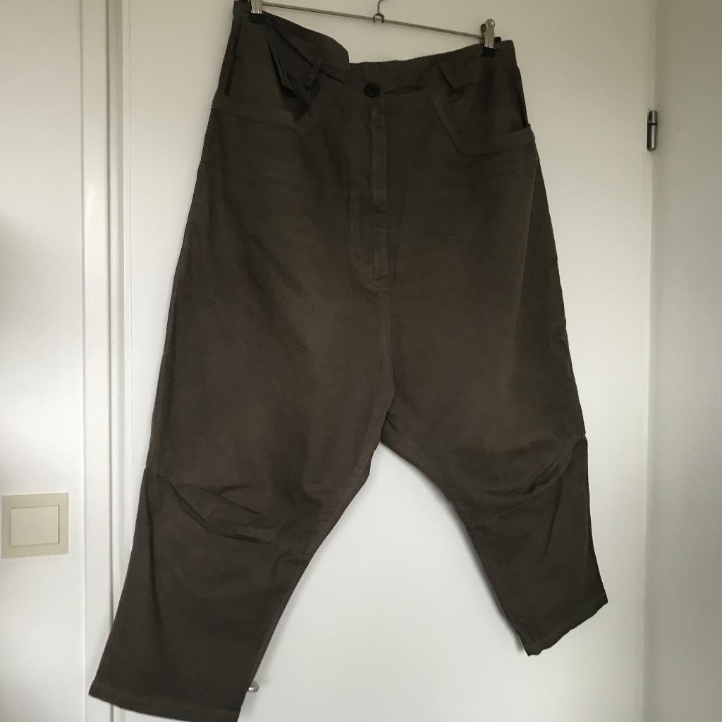 Rundholz broek khaki groen maat L, Verzenden, Zo goed als nieuw, Overige kleuren, Lang