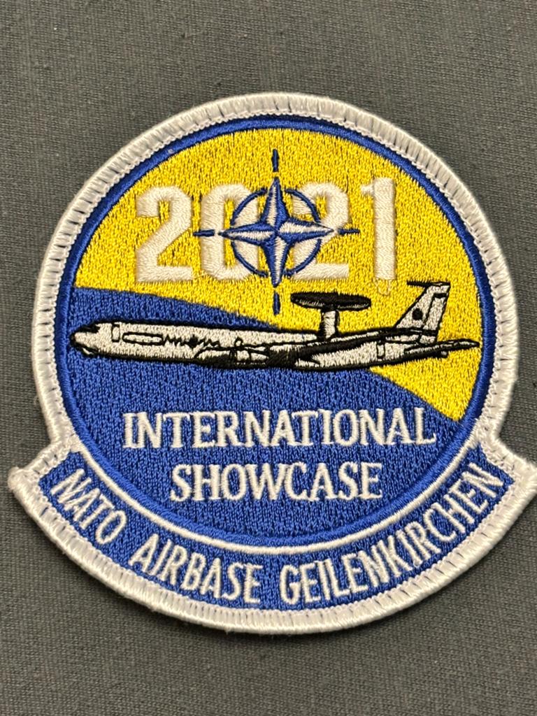 Nato awacs airbase geilenkirchen 2021embleem, Verzenden, Luchtmacht, Nederland, Embleem of Badge