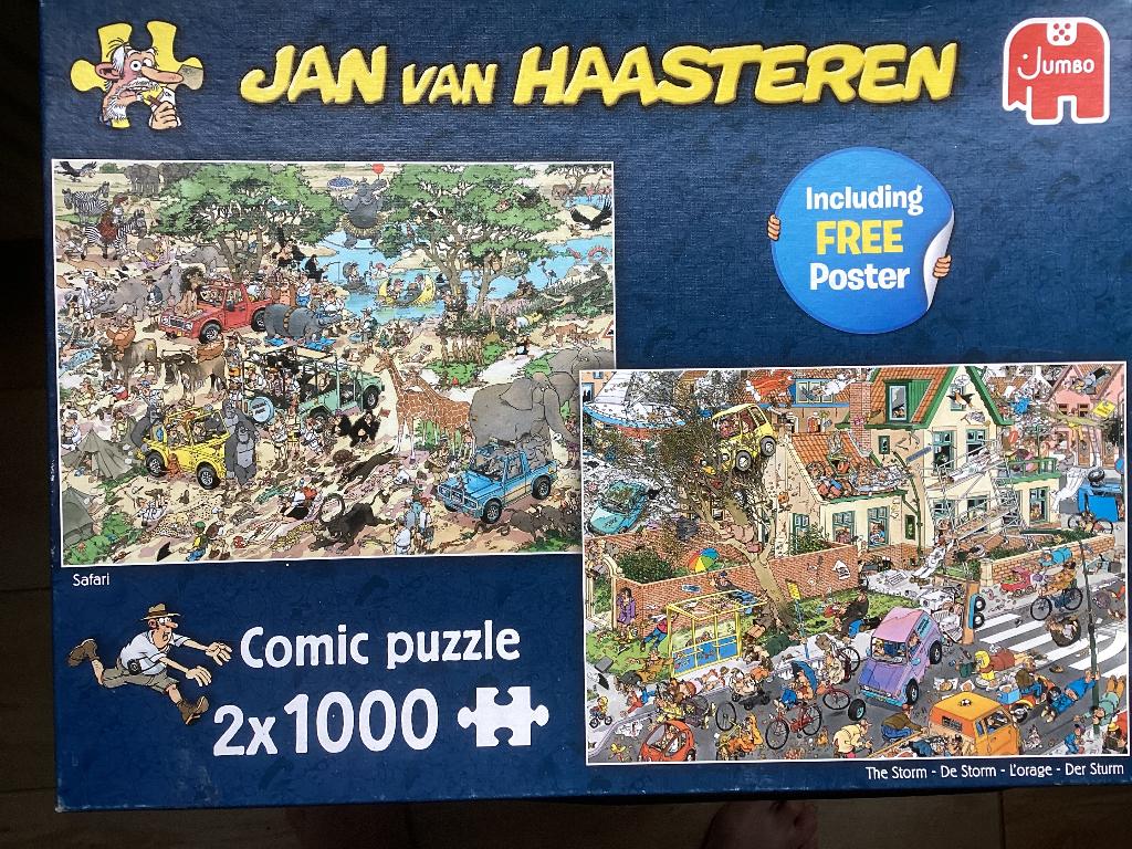 Jan van Haasteren puzzels, Ophalen, 500 t/m 1500 stukjes, Zo goed als nieuw, Legpuzzel