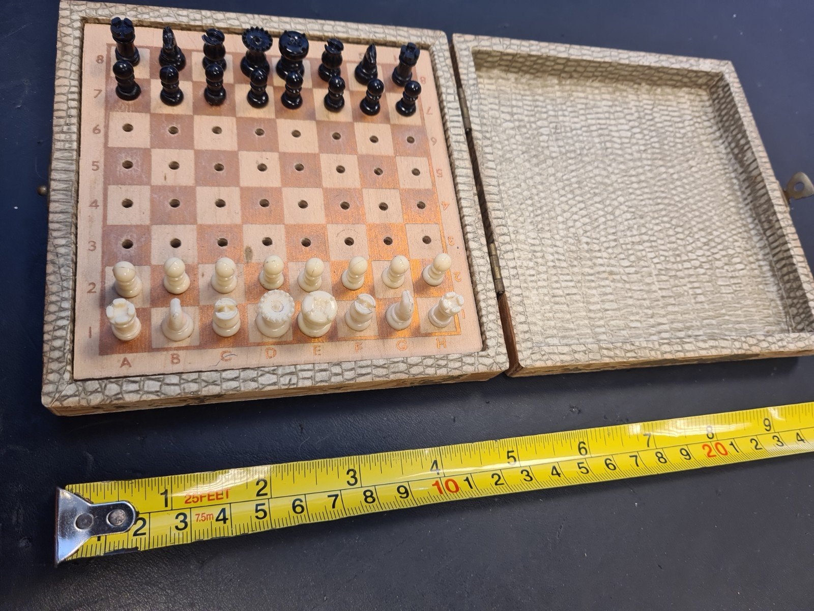 Vintage Reis-Schaakspel - Compleet en Draagbaar, Een of twee spelers, Ophalen of Verzenden, Gebruikt, Reisspel