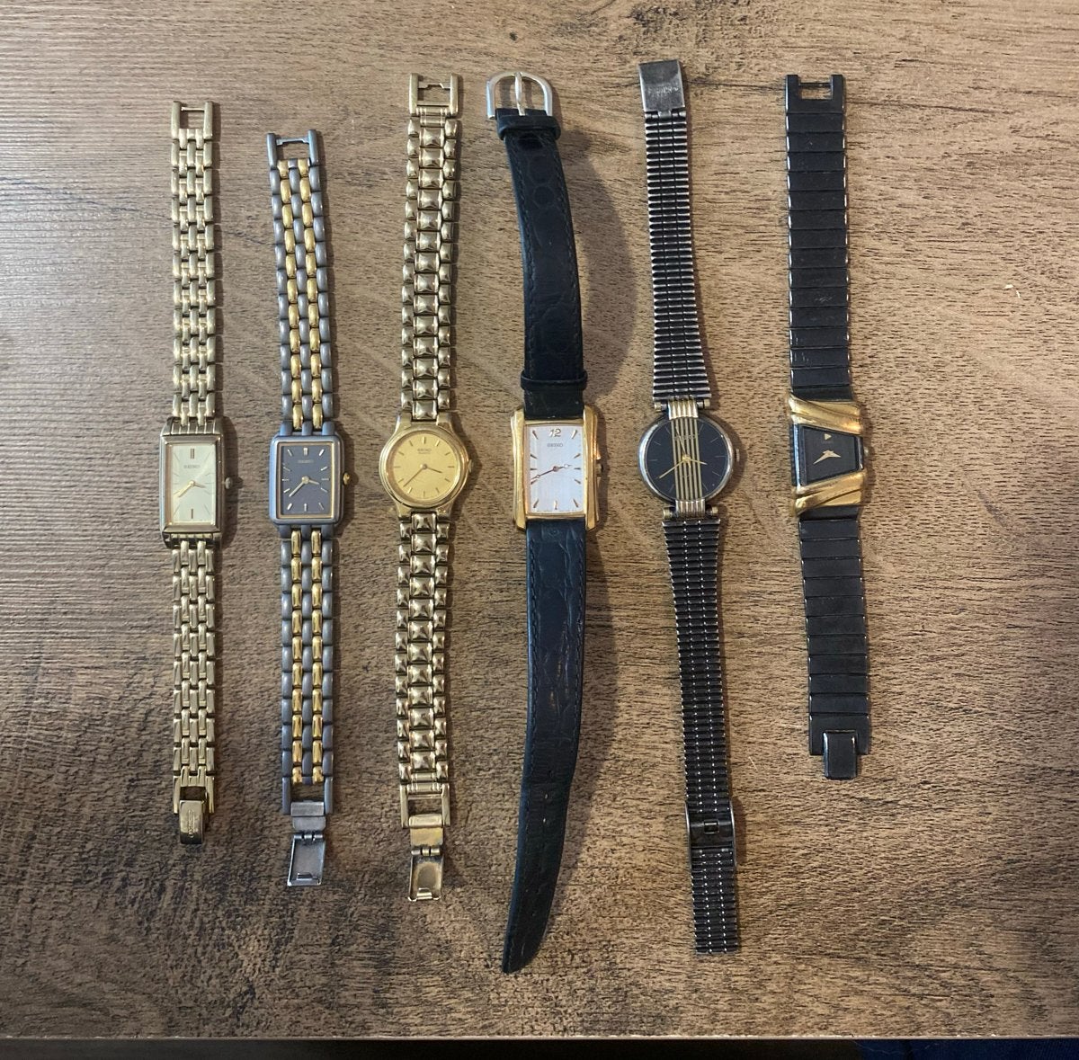 Vintage Seiko Dames Horloges 6 stuks, Gebruikt, Polshorloge, Ophalen of Verzenden, Overige materialen