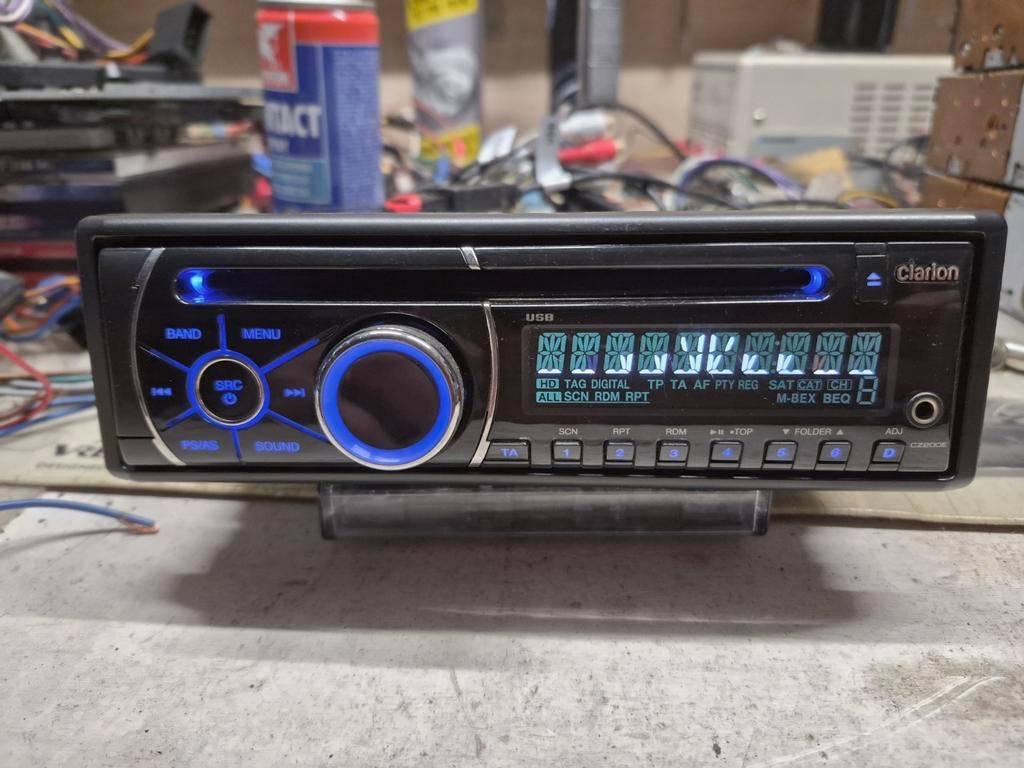 Clarion radio cd usb aux, Ophalen of Verzenden, Gebruikt