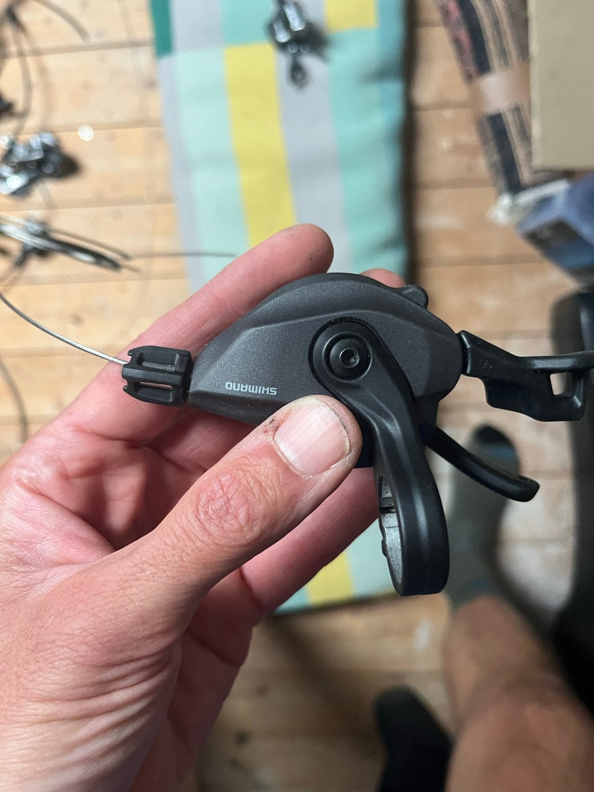 Shimano Deore XT SL-M8100 12-speed shifter, Kunststof, Ophalen of Verzenden, Zo goed als nieuw, Derailleur of Ketting
