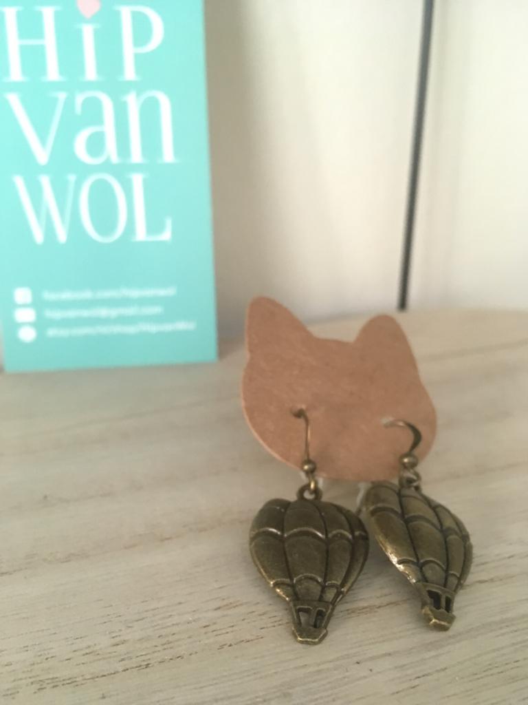 Luchtballon, Overige materialen, Hangers, Bruin, Nieuw