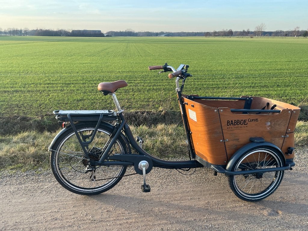 Babboe Bakfiets Ecurve, 4 kinderen of meer, Gebruikt, Huif, Schijfrem