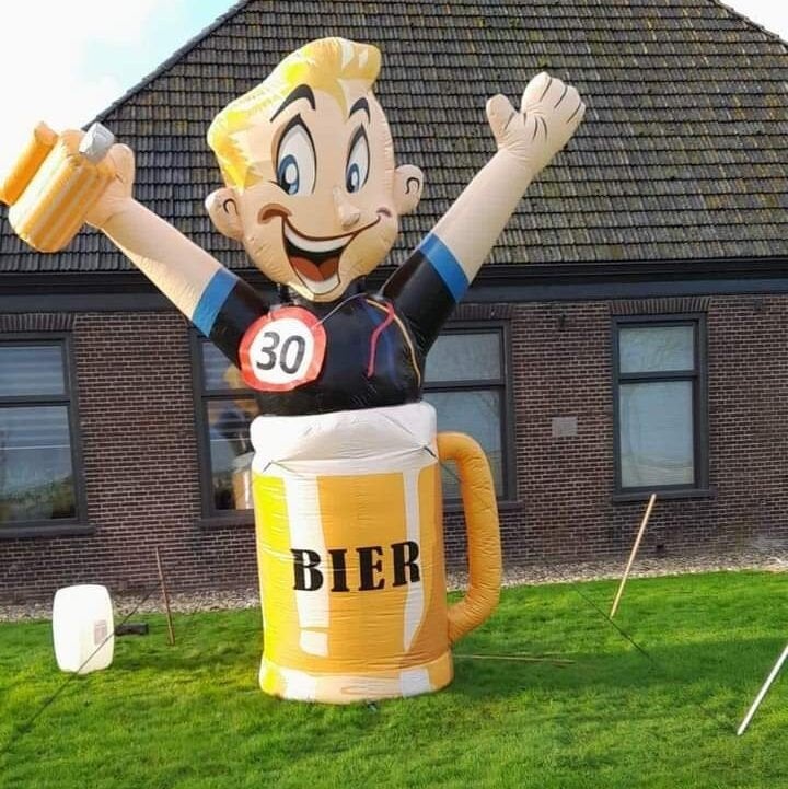 Opblaasbare Abraham te huur, Ophalen, Zo goed als nieuw, Verjaardag