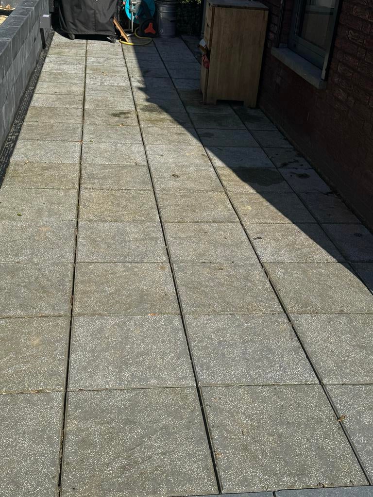 Terrastegels 40x40, ongeveer 6 m2, Tuin en Terras, Ophalen, Gebruikt, 5 tot 10 m², Beton