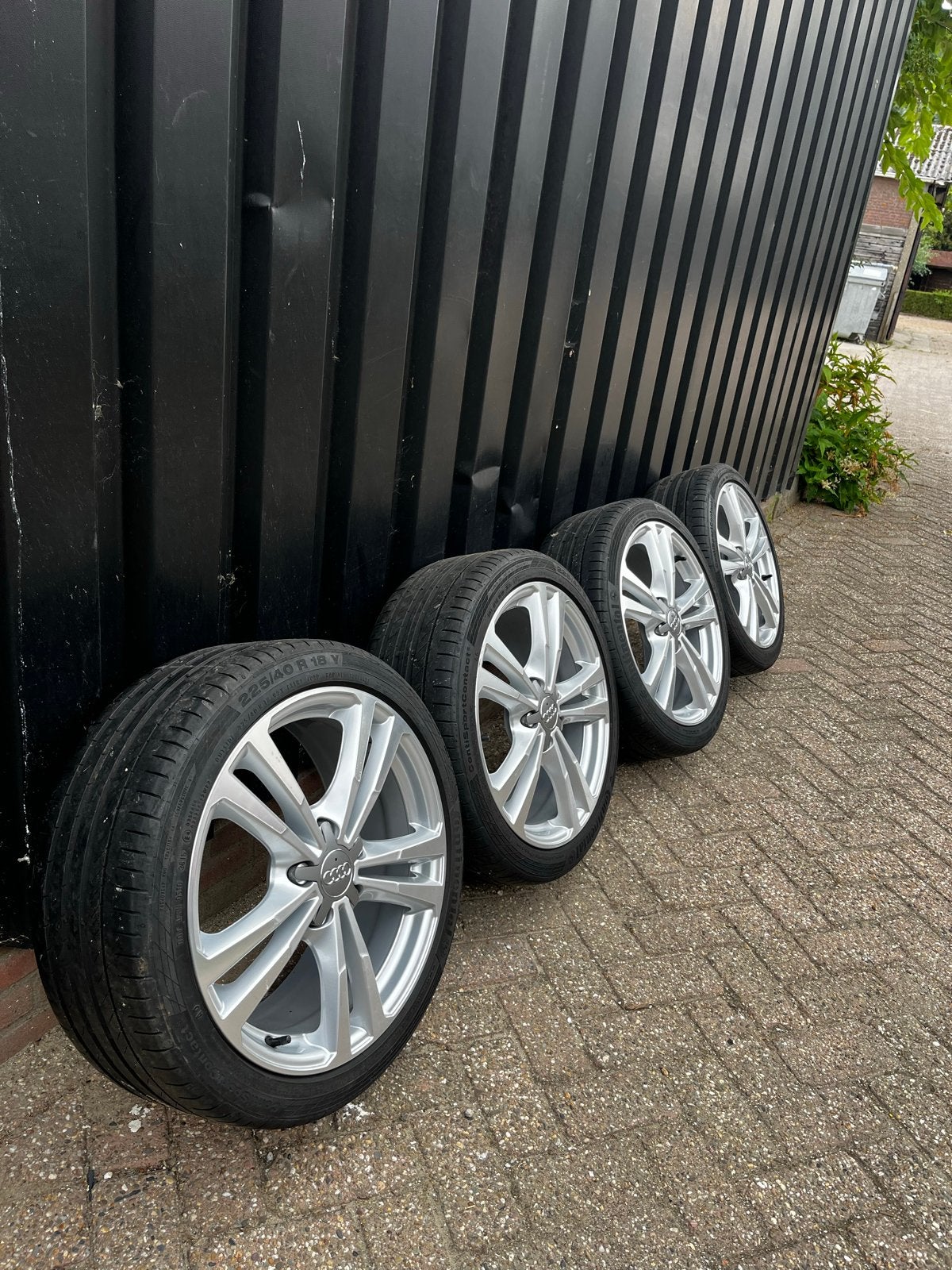 Origineel Audi A3 S-line, 18 inch velgen. (5x112), Auto-onderdelen, Banden en Velgen, Ophalen, 18 inch, Gebruikt, Banden en Velgen