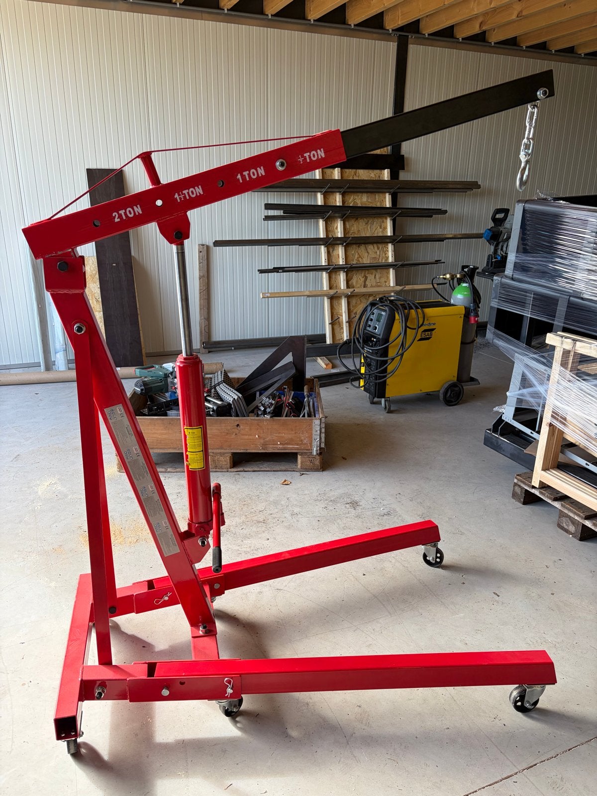 HBM 2 Ton Werkplaatskraan - Motorlift, Ophalen, Kraan